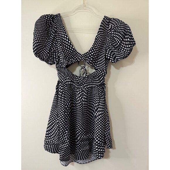 For Love & Lemons ANYA PUFF SLEEVE MINI DRESS NWT Small $234 - Picture 2 of 11